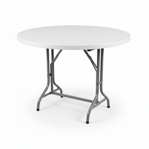 Mesa Redonda Plegable de Metal Resistente para Banquetes y Eventos de Hotel - Marca OEM - Product Image 1