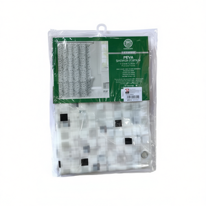 Cortina de Baño Elegante y Práctica de 180*180 cm, Impermeable, de PEVA, Accesorios para Ducha - Product Image 2