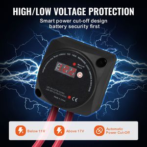 Kit d'isolation de batterie double pour systèmes électriques de camping-car 12V 140A avec modes manuel et automatique, écran LCD VSR - Product Image 4