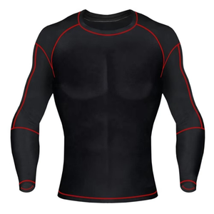 Men's Black Compression Set Crew Neck Long Sleeve <b>Top</b> And Pants Solid Quick Dry <b>Sweat</b> Wicking Breathable All Seasons Kit - Product Image 2