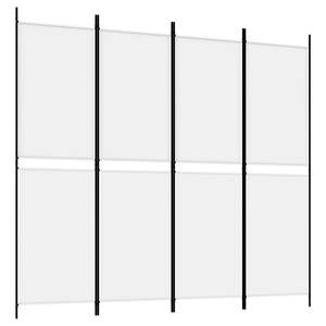 ฉากกั้นห้องผ้าสีขาว 4 แผง ขนาด 78.7"x70.9" พร้อมฉากกั้น - Product Image 2