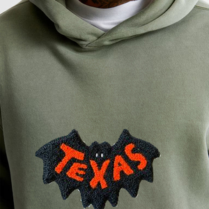 Sudadera con Capucha Estampada de Murciélagos para Hombre, Oversize, Casual, de Algodón y Forro Polar, con Bolsillo Frontal y Logotipo, Diseño Otoñal - Product Image 3