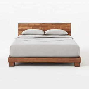 Nueva Llegada, Muebles de Dormitorio Modernos y Sencillos para Hotel, Cama de Madera Maciza - Product Image 1