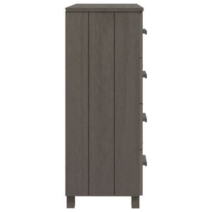 Credenza HAMAR grigio chiaro in legno massello pino 31.1 "x 15.7" x 40.7" - Product Image 4