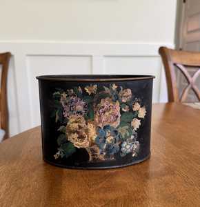 Jardinière suspendue décorative en cuivre pur, faite à la main, de haute qualité, écologique, légère, motif vintage complexe, haut de gamme pour le jardin - Product Image 1
