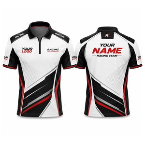 Camiseta Polo de Carreras Personalizada con Logotipo de Identidad de Marca, Ropa de Equipo de Alto Rendimiento, Proveedor OEM ODM - Product Image 4