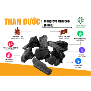Natural Mangrove Charcoal High Heat Black Charcoal Hookah Grill Heating Shisha Coal Bulk Natural Tree Cut Lump Long-Lasting - Product Image 4
