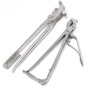 Premium Quality 2Pcs Veterinary Castration Forceps Set German Stainless Steel Heavy Duty Emasculator <b>Instruments</b> for Farm Animal - Product Image 1
