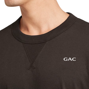 Camiseta de Manga Corta con Cuello Redondo para Hombre, Camiseta Informal Estampada con Cuello Acanalado, 220g, Transpirable, Ropa al por Mayor, Uso Diario Básico - Product Image 4