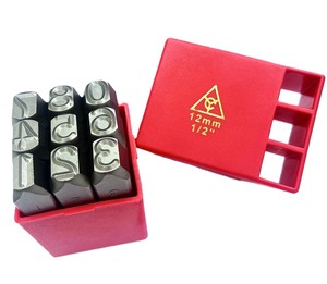 Hot Selling Industrial 12mm <b>Punch</b> Tools Steel Number Stamps OEM ODM Customizable CRV Steel 9 PCS/<b>SET</b> - Product Image 1