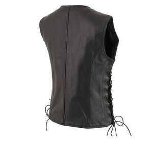 เสื้อกั๊กหนังผู้หญิงสไตล์ไฮสตรีทคลาสสิก คอตั้ง ผ้าฝ้าย เป็นมิตรกับสิ่งแวดล้อม กันน้ำ ทนทาน เหมาะสำหรับขี่มอเตอร์ไซค์ - Product Image 2