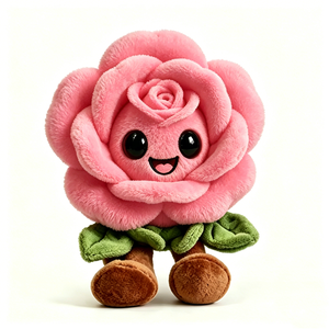 Personaliza un regalo romántico de peluche, decoración floral rosa de peluche, peluche de rosa para el Día de San Valentín, regalo de peluche de flores para niños - Product Image 1