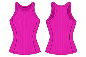 <b>Cropped</b> Women's Solid T-shirt Tank <b>Top</b> Streetwear Stretch Rib Knit Sleeveless Casual Tank <b>Top</b> for Women - Product Image 2