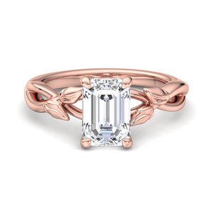 Bague pour femme en argent S925 avec émeraude, moissanite et diamant, motif végétal, bande lisse, cadeau surprise pour les souvenirs de relation, à porter au quotidien - Product Image 3