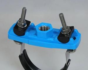 Dhananjay <b>Polymers</b> Di Pipe Saddle Service Saddle Clamp for PVC/PE Pipes 600mm Height PN16 Flange Casting Technique - Product Image 1
