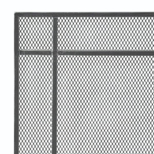 Protector de Chimenea Minimalista Industrial de Malla Metálica, Resistente al Calor, para Chimeneas Independientes - Product Image 5