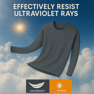เสื้อยืดแขนยาวผู้ชายสไตล์ลำลอง คอกลม แขนยาว ผ้าคอตตอนพรีเมียม 100% - Product Image 6