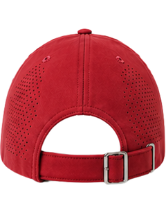 Casquette de baseball sportive rouge vif respirante avec sangle réglable, légère, séchage rapide, pour course en extérieur, gym, usage décontracté, qualité supérieure - Product Image 3