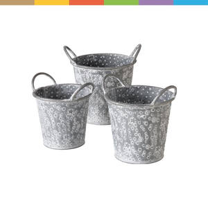 Macetas y jardineras galvanizadas para decoración de jardín Maceta de plantas de metal Macetas y jardineras galvanizadas - Product Image 3
