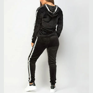 High Quality Puff Printing Elegant Tracksuit for Women USA Size Pullover Tracksuit flare sweatpants full zip up hoodie tracksuit - Product Image 4