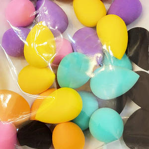 Éponge à maquillage sans latex, couleur neutre, vitamine E, ensemble de pinceaux à maquillage violet foncé 15 pièces avec éponge - Product Image 5