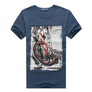 เสื้อยืดพิมพ์ลายตามสั่งรุ่นล่าสุด แฟชั่นผู้ชาย ผ้าฝ้าย 100% ขายส่ง OEM คุณภาพพรีเมียม แบบถัก - Product Image 4