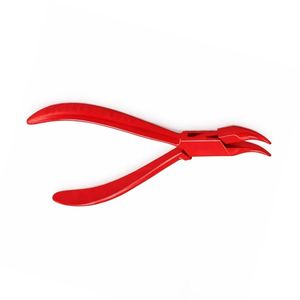 Bent Nose Pliers Jewelry Making <b>Tool</b> Red Handle Polished Carbon Steel Precision Wire Bending Beading Crafting Professional <b>Tool</b> - Product Image 3
