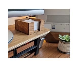 Wood Sticky Notes <b>Pads</b> Holder With Pen Stand Eco-Friendly Desk Organizer Customized Sizes And Logo Wood <b>Memo</b> <b>Pad</b> Holder - Product Image 6