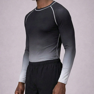 T-shirt de protection respirant et anti-humidité pour homme, léger, extensible, pour entraînement, gym, MMA et fitness. - Product Image 4