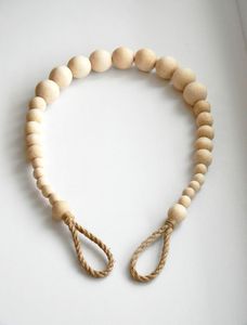Hot Selling <b>Large</b> Wooden <b>Bead</b> Garland With Tassels Farmhouse Decor Rustic Boho Home Styling Extra Long Accent Piece - Product Image 6