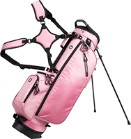 Sac de golf pour femme avec pieds intégrés en nylon durable, base renforcée et bretelles doubles rembourrées