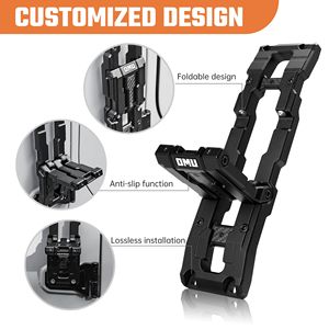 Escalón Lateral de Aluminio Compatible con Jeep Wrangler JK 2007-2017, Jeep JL 2018-2025, y Mercedes-Benz GLA 2020-2025 para Puerta y Portaequipajes de Techo - Product Image 2
