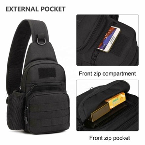 Hot Selling Men Tactical Chest Fanny Packs Cross Body Travel Hiking Sports Shoulder Backpack - Product Image 5