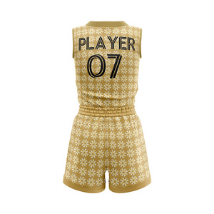Ensemble short et maillot de basket pour femmes adultes, personnalisable avec le nom de l'équipe, impression par transfert thermique, respirant, anti-humidité, séchage rapide - Product Image 2