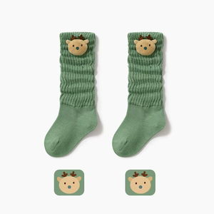 Wholesale Casual Crew Knitted Spring <b>Long</b> Infant <b>Socks</b> Cartoon 3D Breathable Anti-Slip Summer <b>Socks</b> Candy Color Casual - Product Image 6