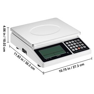 Bilancia Contapezzi Digitale Industriale 30 kg x 1 g con Funzione Tara, Precisione 0.1g, per Conteggio Parti, Monete, Inventario, Unità g/kg/lb - Product Image 5