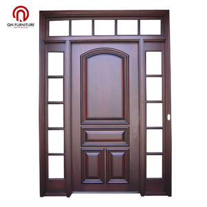 Puerta Interior y Exterior de Madera Sólida Moderna de Alta Calidad OEM ODM, Personalizada, de Una Sola Puerta, con Aislamiento Acústico para Sala de Estar - Product Image 1