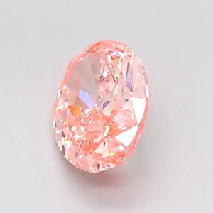 Diamant de laboratoire ovale taille brillant 1,3 carat rose vif fantaisie VVS1 avec certificat IGI, couleur D-F, clarté VVS-VS, personnalisable - Product Image 2