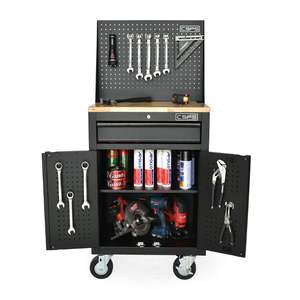 61cm Steel <b>Tool</b> <b>Storage</b> Cabinet with 01 Drawer and Pegboard OEM Support for Garage Equipment and Workshop <b>Tool</b> <b>Box</b> - Product Image 5
