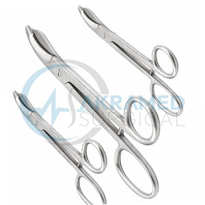 Ensemble de 3 ciseaux à pansements en acier inoxydable, instruments chirurgicaux orthopédiques, ciseaux à découper les bandages et les plâtres, certifiés CE - Product Image 5