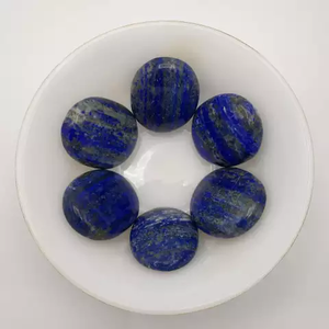 Piedra Ovalada de Lapislázuli Natural Pulida, Figura de Gema Azul, Piedra de Meditación para Aliviar el Estrés, para Decoración o Regalo - Product Image 2