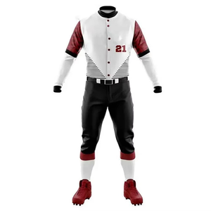 Tenue de baseball confortable et respirante, vêtements de sport à séchage rapide, uniformes de softball à prix avantageux, qualité supérieure, couleur unie - Product Image 2