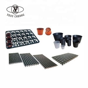 Bandeja de semillero de plástico para invernadero de verduras, bandeja de plástico para semillas, 200 celdas, color negro, 1,0mm - Product Image 6