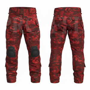 Whole Sale Trendy Fashionable Camouflage Cargo Pants Multi Pocket Outdoor Work Trousers Adjustable Knee <b>Pad</b> Safety Style Pants - Product Image 2