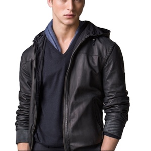 Nueva chaqueta de cuero para hombre-Forro cálido de invierno y estilo urbano elegante-chaqueta de cuero para hombre - Product Image 1