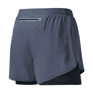 <b>Men</b>’s 2 in 1 Running <b>Shorts</b> Quick Dry Gym Workout <b>Shorts</b> with Inner <b>Compression</b> Layer Breathable Mesh Sports <b>Shorts</b> - Product Image 4