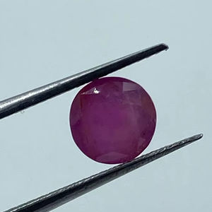 Pierre précieuse en rubis rouge naturel de qualité supérieure, transparente, taille ronde, pierre brute, par l'exportateur au meilleur prix - Product Image 1