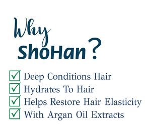 Masque réparateur pour cheveux ShoHan, masque réparateur hydratant pour cheveux avec kératine, huile d'argan et protéines de blé - Product Image 3