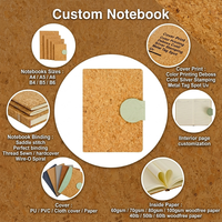 Carnet à couverture rigide à texture naturelle avec fermeture à sangle ronde, personnalisable, pour événements d'entreprise et cadeaux promotionnels