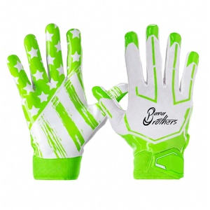 Gants de football américain antidérapants les mieux notés – Gants de réception de ballon de football personnalisables avec logo pour l'entraînement et les matchs - Product Image 4